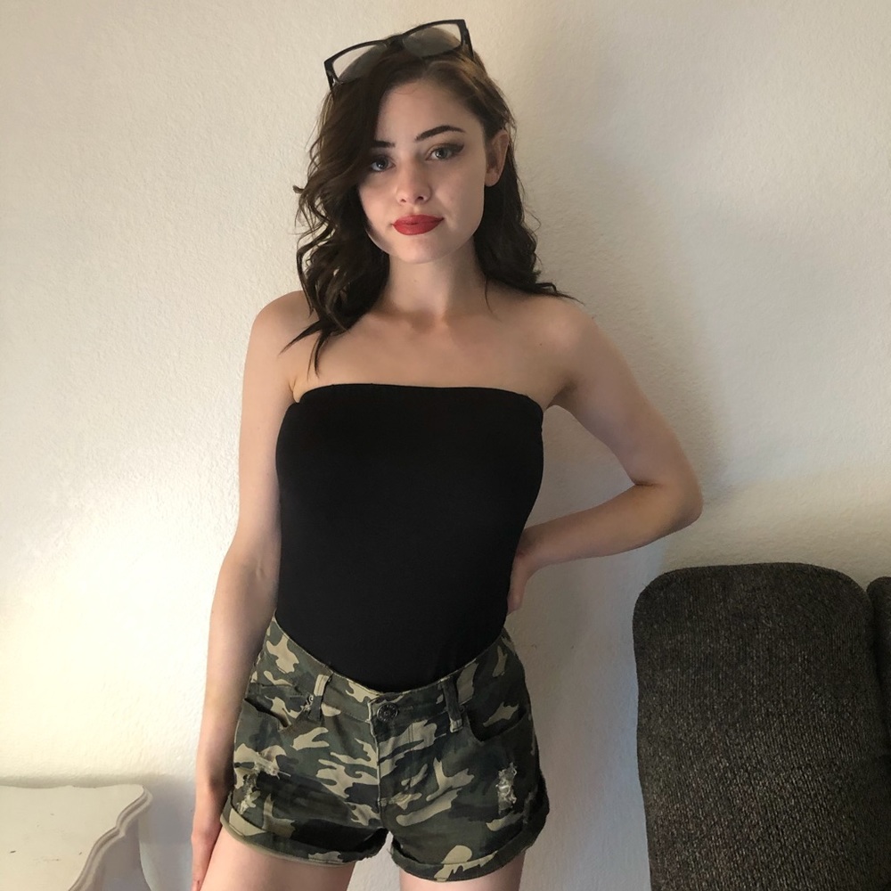 Fashion nova strapless bodysuit size medium